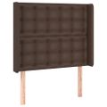 VidaXL Čelo postele hnedé 93x16x118/128 cm umelá koža