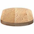 vidaXL Stolová doska 80x40x4 cm dubový masív oválny