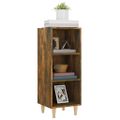 vidaXL Komoda dymový dub 34,5x32,5x90 cm spracované drevo