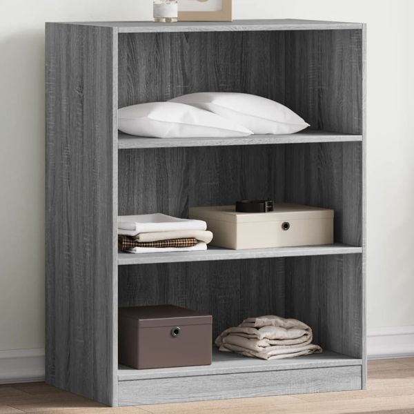 vidaXL Šatník sivý sonoma 77x48x102 cm kompozitné drevo