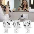 Cestovný univerzálny adaptér do zahraničia (USA, Ázia, Afrika), 1×USB-C, 1×USB-A