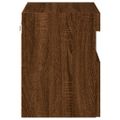 vidaXL TV nástenné skrinky s LED svetlami 2 ks hnedý dub 40x30x40 cm