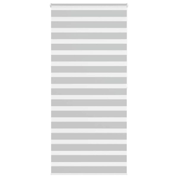 vidaXL Zebra roleta svetlosivá 110x200cm šírka látky 105,9cm polyester