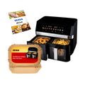 TESLA AirCook DualZone Q787 XXL Deluxe - multifunkčná duálna digitálna horúcovzdušná fritéza