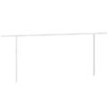 vidaXL Súprava markízových stĺpikov biela 600x245 cm železo