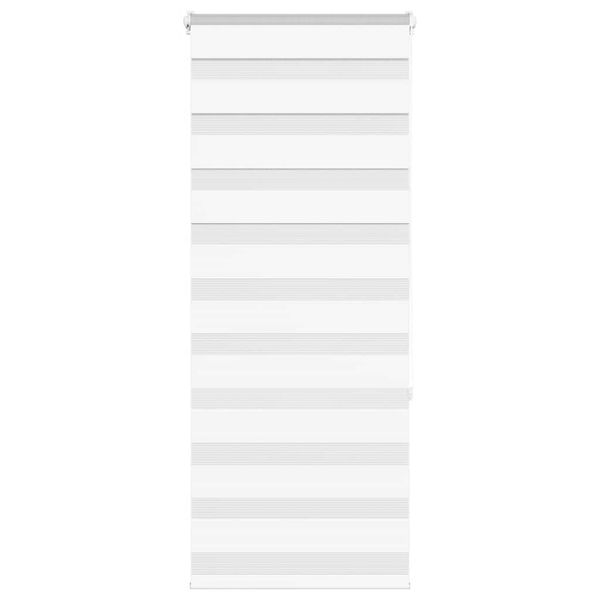 vidaXL Zebra roleta biela 60x150 cm šírka látky 55,9 cm polyester