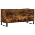 vidaXL Skrinka na platne dymový dub 100x38x48 cm kompozitné drevo