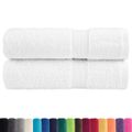 vidaXL Prémiové osušky SOLUND 2 ks biele 100x150 cm 600 g/m2