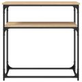 vidaXL Konzolový stolík dub sonoma 75 x 34,5 x 75 cm kompozitné drevo