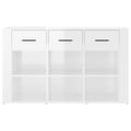 vidaXL Komoda lesklá biela 100x30x59,5 cm spracované drevo