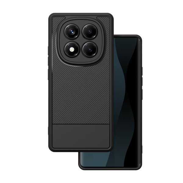 Puzdro Simple Carbon pre Xiaomi Redmi Note 14 Pro 5G (Global) / Note 14 Pro Plus 5G (Global) čierne