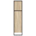 vidaXL Knižnica 80 x 30 x 121 cm Kompozitné drevo Sonoma