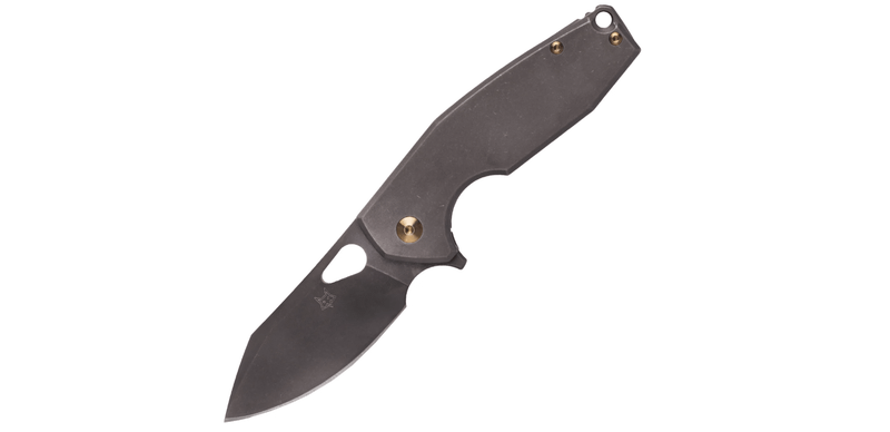 FOX Knives FX-527 TIPVD Yaru PVD Stonwash vreckový nôž 7 cm, titán, bronz