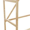 vidaXL vešiak na šaty s policami a kolieskami 90x40x179,5 cm bambus