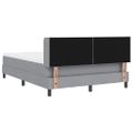 vidaXL Posteľ s pružinovým rámom Svetlosivá 200 x 160 cm látka