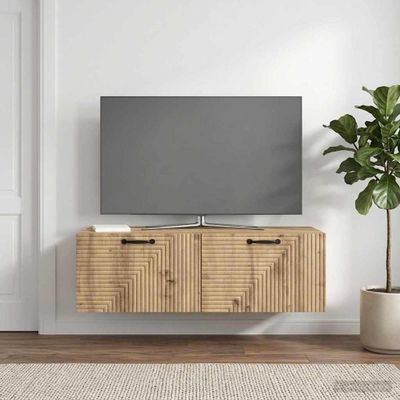 vidaXL Nástenná TV skrinka 98 x 41 x 30 cm Dub artisan