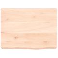 vidaXL Kúpeľňová doska 40x30x(2-6) cm neošetrený masív