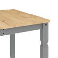 vidaXL Jedálenský stôl Corona sivý 180x90x75 cm borovicový masív