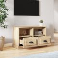 vidaXL TV skrinka dub sonoma 80x35x50 cm spracované drevo