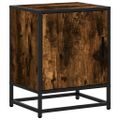 vidaXL Nočný stolík dymový dub 40x31x50 cm kompozitné drevo+kov