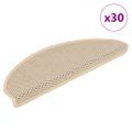 vidaXL Samolepiace nášľapy na schody vzhľad sisal 30 ks 65x21x4 cm