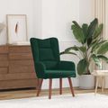 vidaXL kreslo Tmavozelená 63 x 67 x 94 cm Zamat