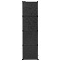 vidaXL Modulárna skrinka s 9 priečinkami 109x36,5x143 cm, čierna biela