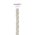 vidaXL Pracovné lano biele 8 mm 100 m polypropylén