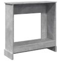vidaXL Obloženie krbu betónovosivé 90x30x90 cm kompozitné drevo