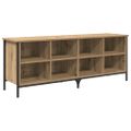 vidaXL Skriňa na topánky 131 x 35 x 50 cm Inžinierske drevo a železo