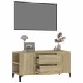 vidaXL TV skrinka dub sonoma 102x44,5x50 cm spracované drevo
