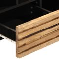 vidaXL TV skrinka 100x34x46 cm, surový mangový masív