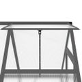 vidaXL Skleník s základovým rámom antracitový 169x114x195 cm hliník