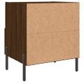 vidaXL Nočný stolík hnedý dub 40x35x47,5 cm kompozitné drevo