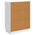vidaXL Servírovacia skriňa Biela 66 x 34,5 x 87 cm Kompozitné drevo