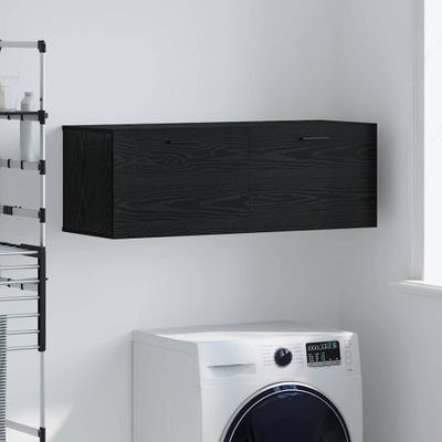 vidaXL Nástenná skrinka Čierny dub 100 x 36,5 x 35 cm Kompozitné drevo