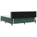 vidaXL Posteľ s pružinovým rámom Tmavozelená 200 x 180 cm Zamat