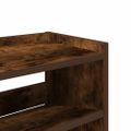 vidaXL Regál na topánky dymový dub 80x25x62 cm spracované drevo