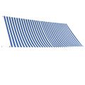 vidaXL Zaťahovacia markíza 350x150 cm modro-biela
