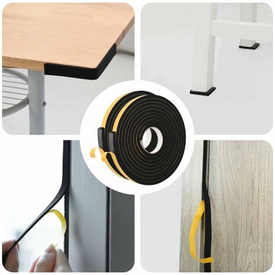 vidaXL Samolepiaca penová páska 2 pcs Čierna 20mm x 5m CR Pena