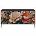vidaXL TV skrinka BORNE 102 x 33 x 51 cm Čierny dub Kompozitné drevo