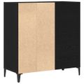 vidaXL Skrinka na gramofónové platne Čierny dub 84,5 x 38 x 89 cm