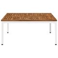 vidaXL Konferenčný stolík Prírodná a biela 100 x 100,5 x 45 cm