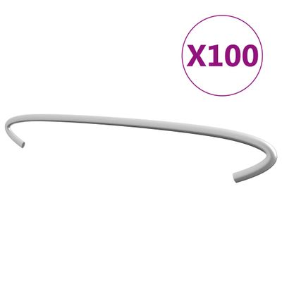 vidaXL Gabiónové háky 100 ks 30 cm pozinkovaná oceľ