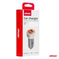 Nabíjačka do auta USB-A + USB-C 20 W 12/24 V AMiO-03882
