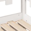 vidaXL Rozkladacia denná posteľ s matracmi bez matraca biela 90x190 cm