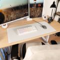 AROZZI ZONA Mousepad XL Pure White/ XL podložka na stůl/ 900x420x4 mm/ voděodolná Podložka pod myš, 900×420×4mm, mikrovlákno, protiskluzová guma, vodeodolná, bílá