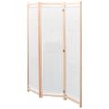 vidaXL Paraván s 3 panelmi, krémový 120x170x4 cm, látka