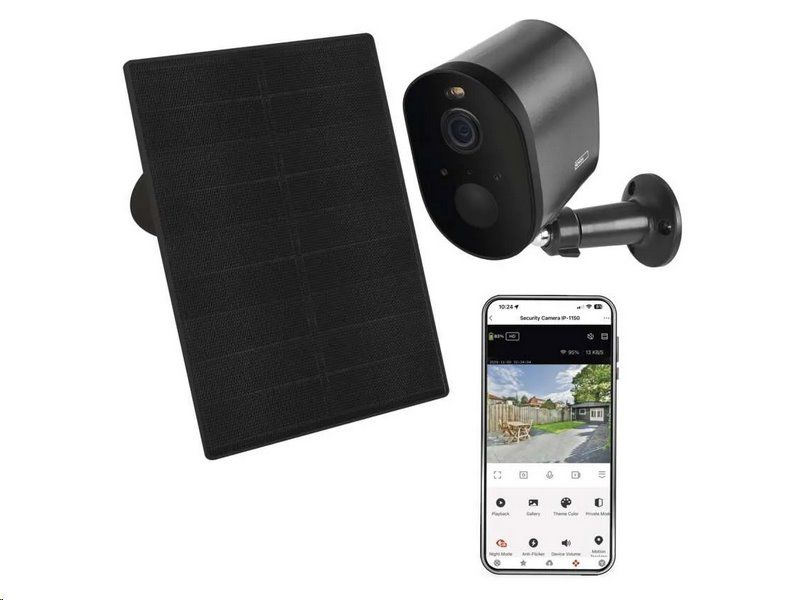 Kamera EMOS IP-1150G SNAP /H4173/ GoSmart vonkajšia batériová kamera s WiFi a solárnym panelom