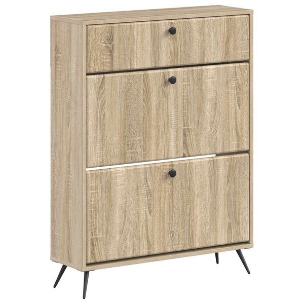 vidaXL Skriňa na topánky BREDA 78 x 24 x 103 cm Kompozitné drevo